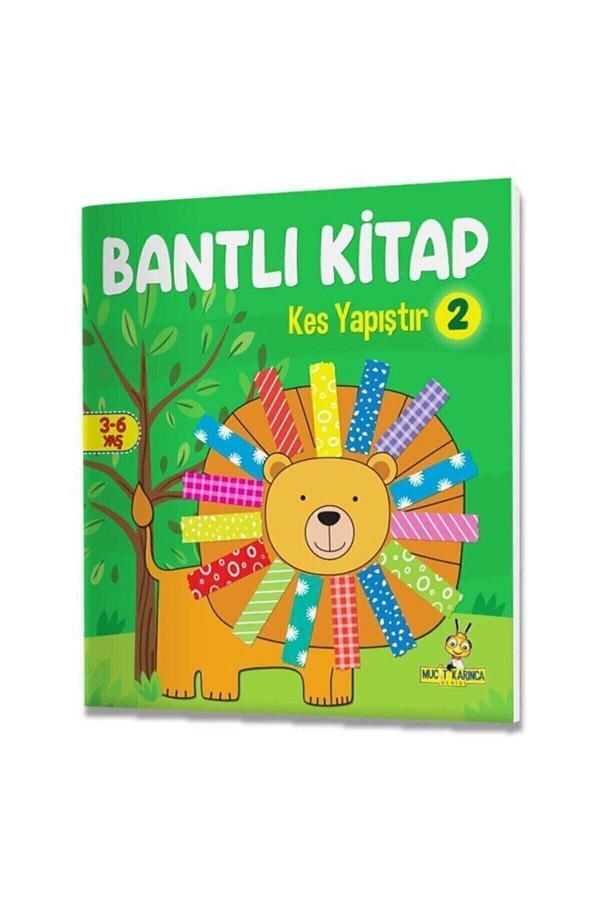 3-6 Yaş Kes Yapıştır / Bant-Makas / El Becerileri Seti (Makas ve Bant Hediyeli)