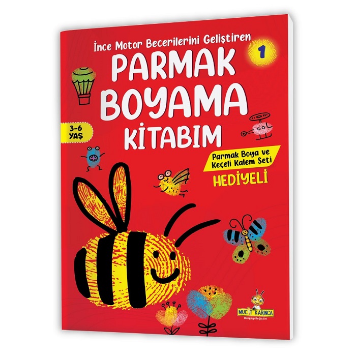 3-6 Yaş Parmak Boyama Kitabım Serisi  (3 Kitap)