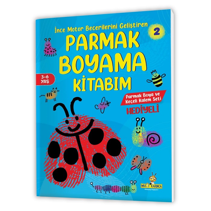 3-6 Yaş Parmak Boyama Kitabım Serisi  (3 Kitap)