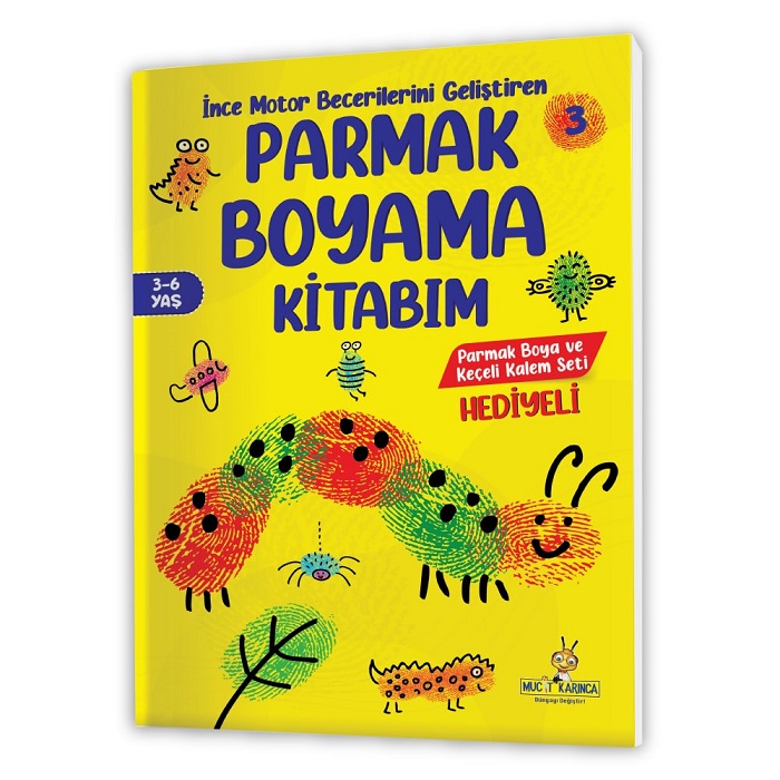 3-6 Yaş Parmak Boyama Kitabım Serisi  (3 Kitap)