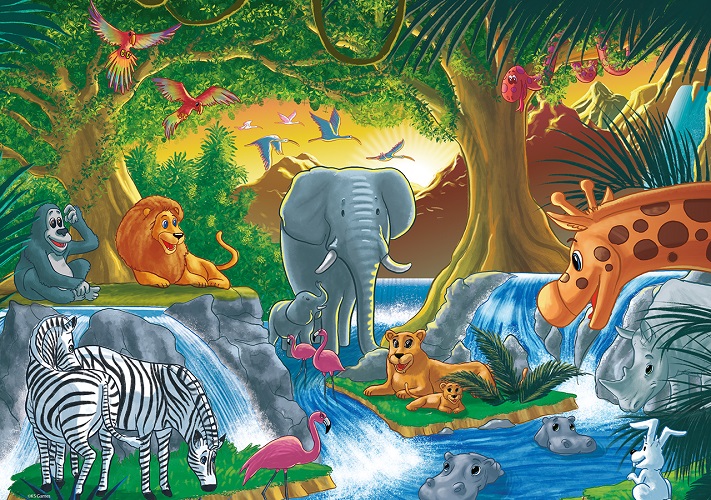 Animal in the Wild Jumbo Puzzle 24 Pcs.