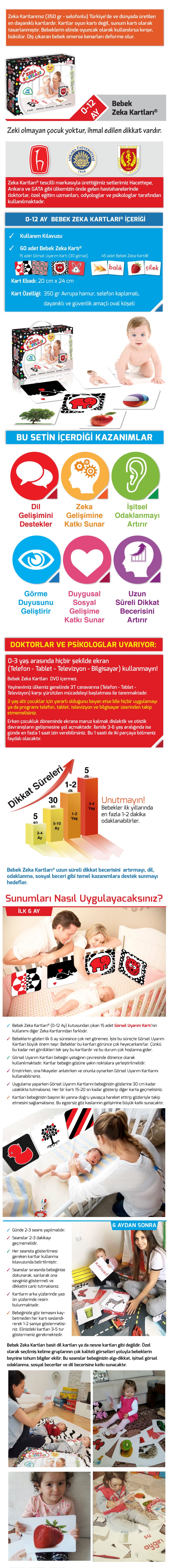 Bebek Zeka Kartları (0-12 Ay)