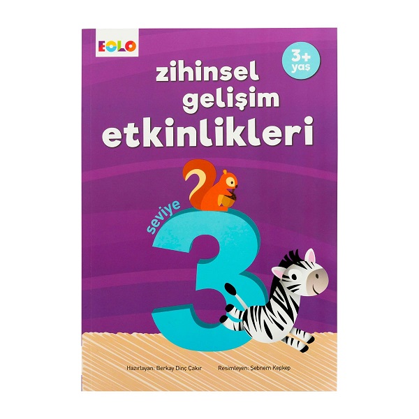 Eolo Yaş Zihinsel Gelişim Etkinlikleri +3 Yaş - 3 Kitap