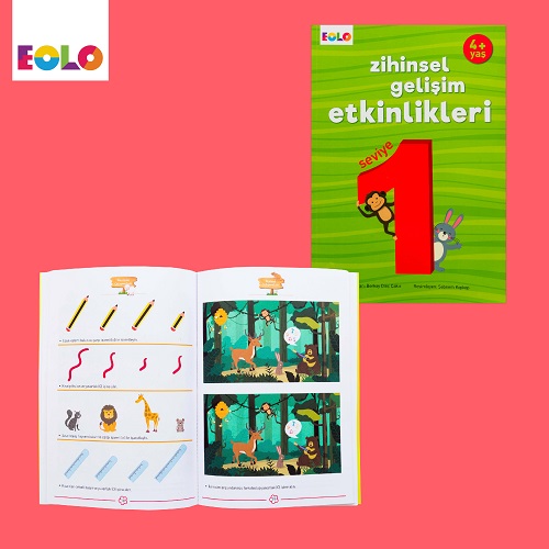 Eolo Yaş Zihinsel Gelişim Etkinlikleri +4 Yaş - 3 Kitap