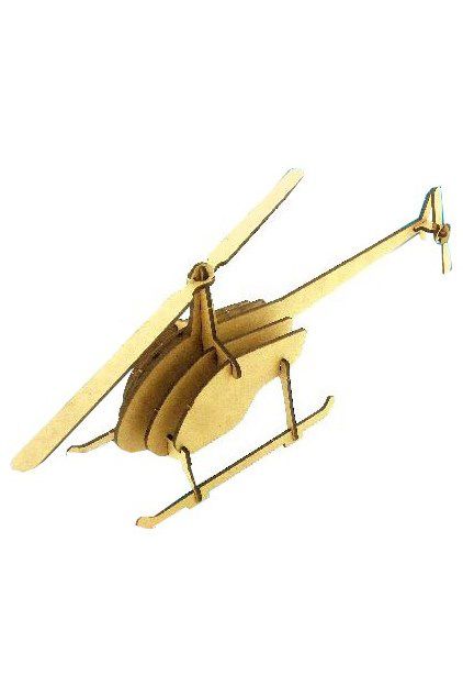 Helikopter - Ahşap 3d Maket