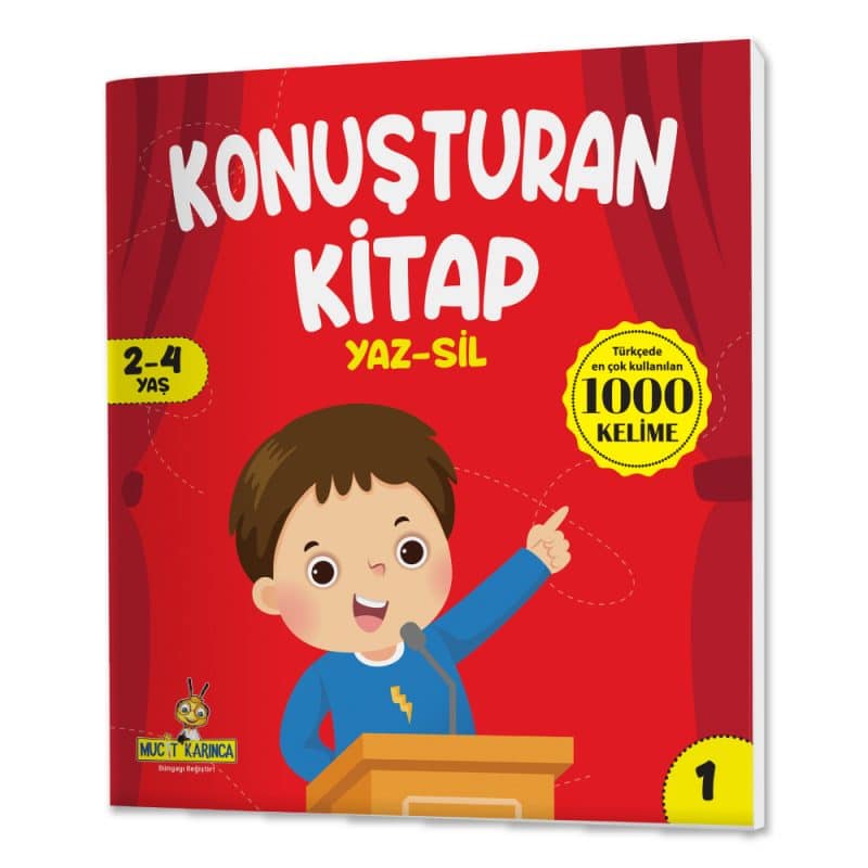 Konuşturan Kitap Serisi (2-4 Yaş) Yaz-Sil Kitaplar 3 Kitap