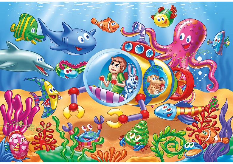 Little Submarine  jumbo Puzzle 12 Pcs.