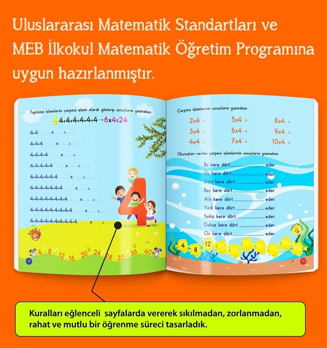 Mucit Karınca Çarpım Tablosu Öğreten Kitap Serisi (YAZ-SİL)