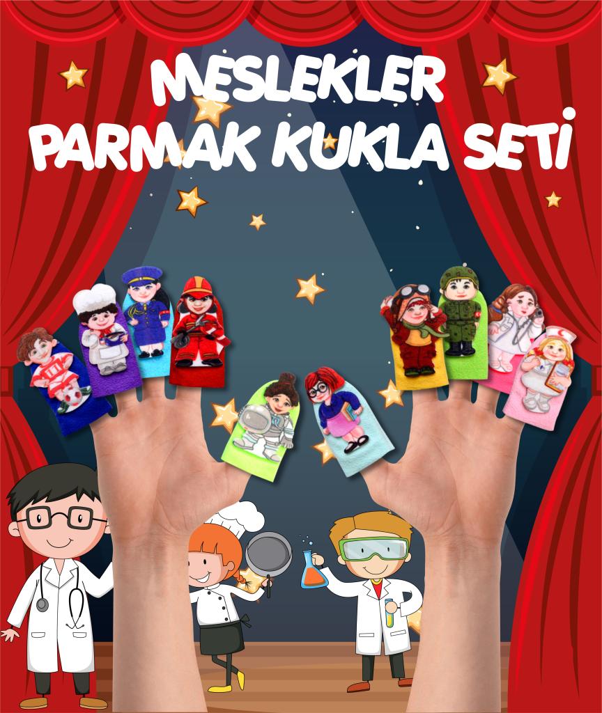 Parmak Kukla 10 lu - Meslekler