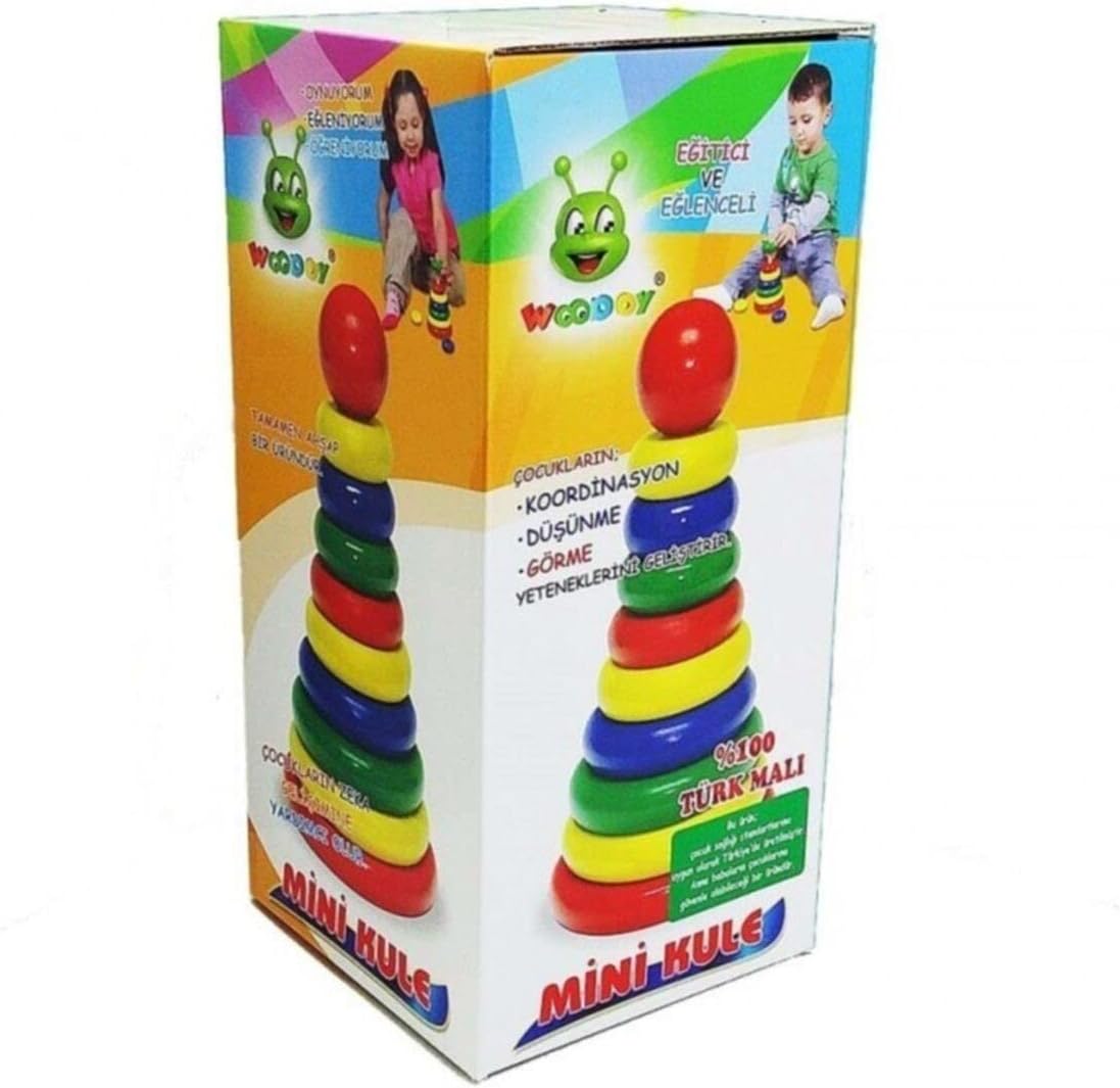 Woodoy Ahşap Mini Kule Dizme