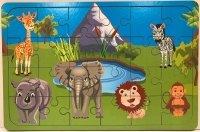 Ahşap Puzzle Orman Hayvanları - 24 Parça