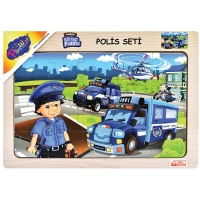 Ahşap Puzzle Polis - 4