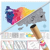 Türkiye Haritası Scratch Map Kazınılabilir 