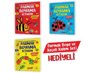 3-6 Yaş Parmak Boyama Kitabım Serisi  (3 Kitap)