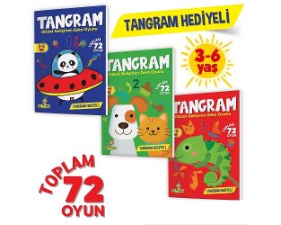3-6 Yaş Tangram, Dikkat Geliştirme, Bilişsel Beceriler Seti