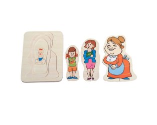 Ahşap Nine Katlı Evreler Puzzle