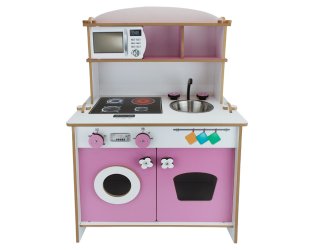Ahşap Mutfak Takımı (Pembe)