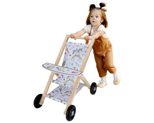 Ahşap Bebek Arabası