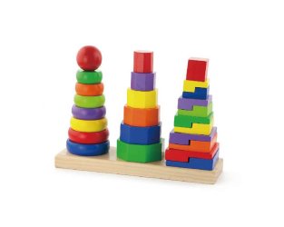 Viga Geometrik Şekil  Dizme 3 lü Kule 