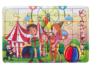 Ahşap Puzzle Lunapark - 24 Parça