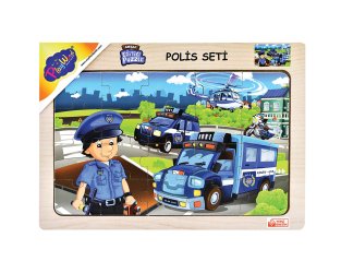 Ahşap Puzzle Polis - 4