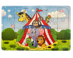 Ahşap Puzzle Sirk - 24 Parça