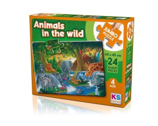 Animal in the Wild Jumbo Puzzle 24 Pcs.