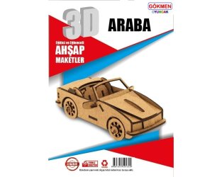 Araba - 3D Ahşap Maket