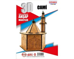 Cami - 3D Ahşap Maket