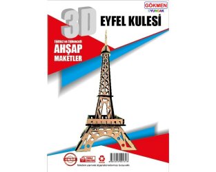 Eyfel Kulesi - 3D Ahşap Maket
