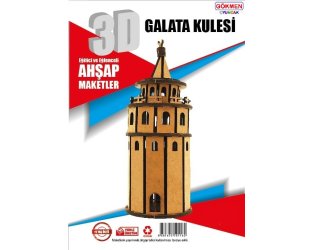Galata Kulesi - 3D Ahşap Maket