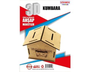 Kumbara - Ahşap 3d Maket