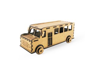 Otobüs - 3D Ahşap Maket
