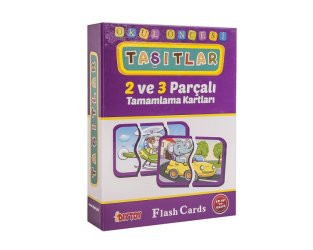 Taşıtlar Tamamlama Kartları 2-3 Parça