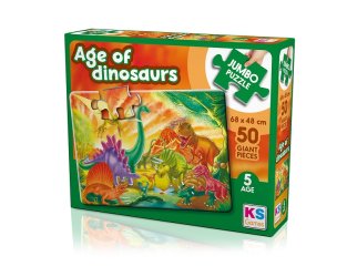 The Age Of Dinosaurs Jumbo Puzzle 50 Pcs.