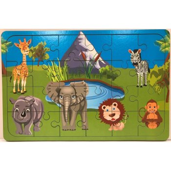 Ahşap Puzzle Orman Hayvanları - 24 Parça