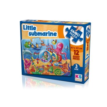 Little Submarine  jumbo Puzzle 12 Pcs.