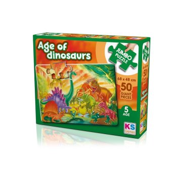 The Age Of Dinosaurs Jumbo Puzzle 50 Pcs.